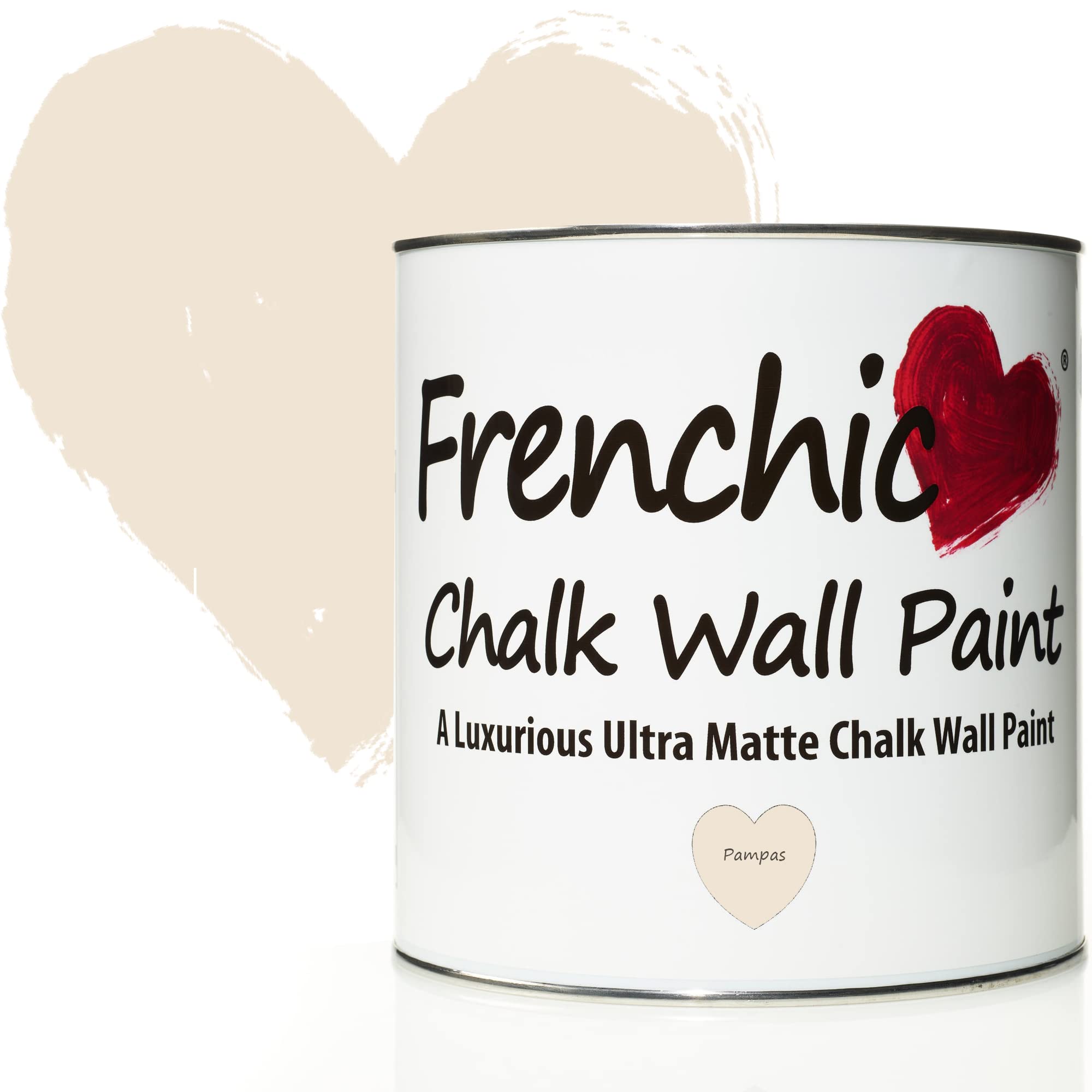 Frenchic Pampas Chalk Wall Paint, For Interior Walls & Ceilings, Ultra Matte, Washable & Scrubbable (2.5L)