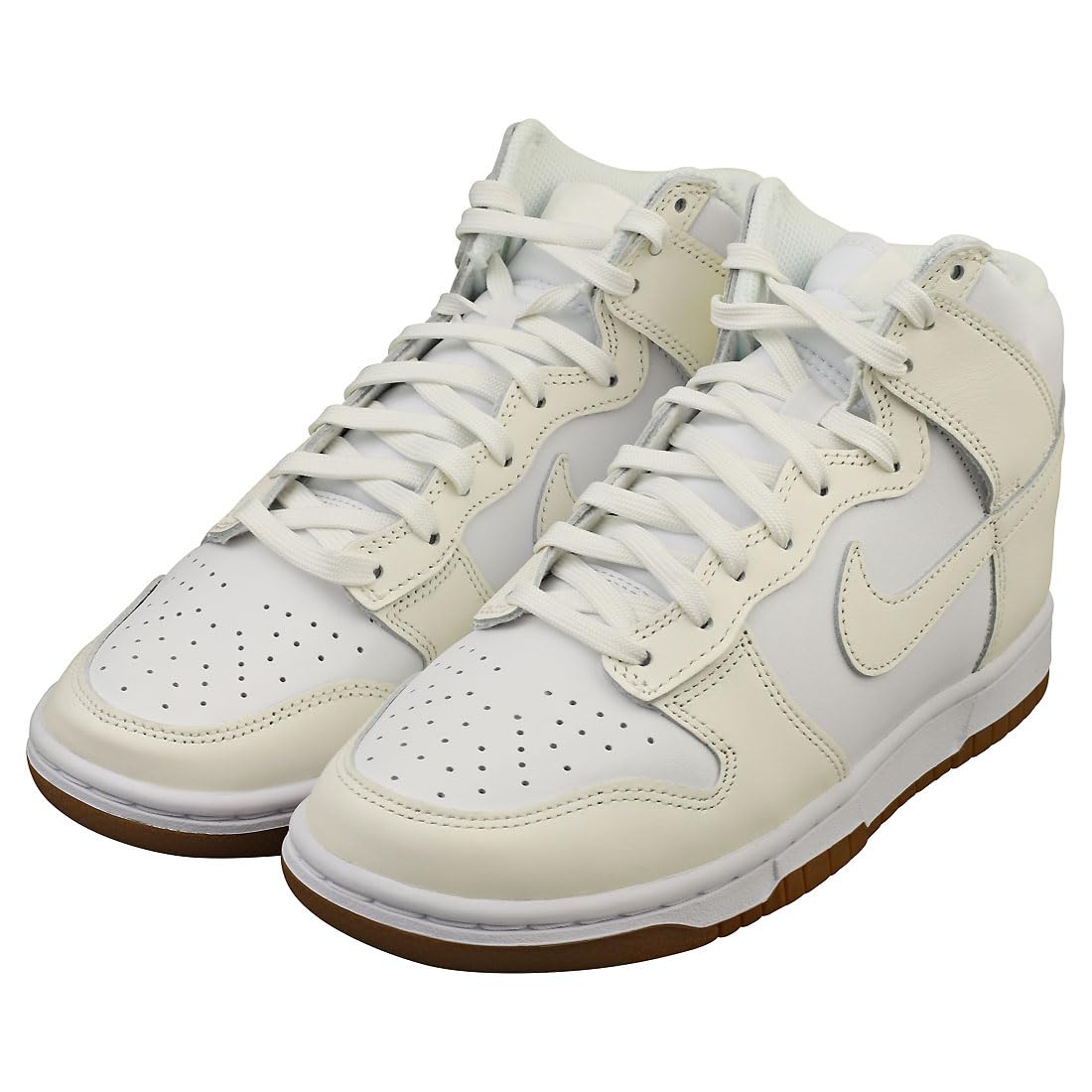 Nike Zapatillas altas para mujer, Blanco/Sail-gum Med Brown, 43 EU
