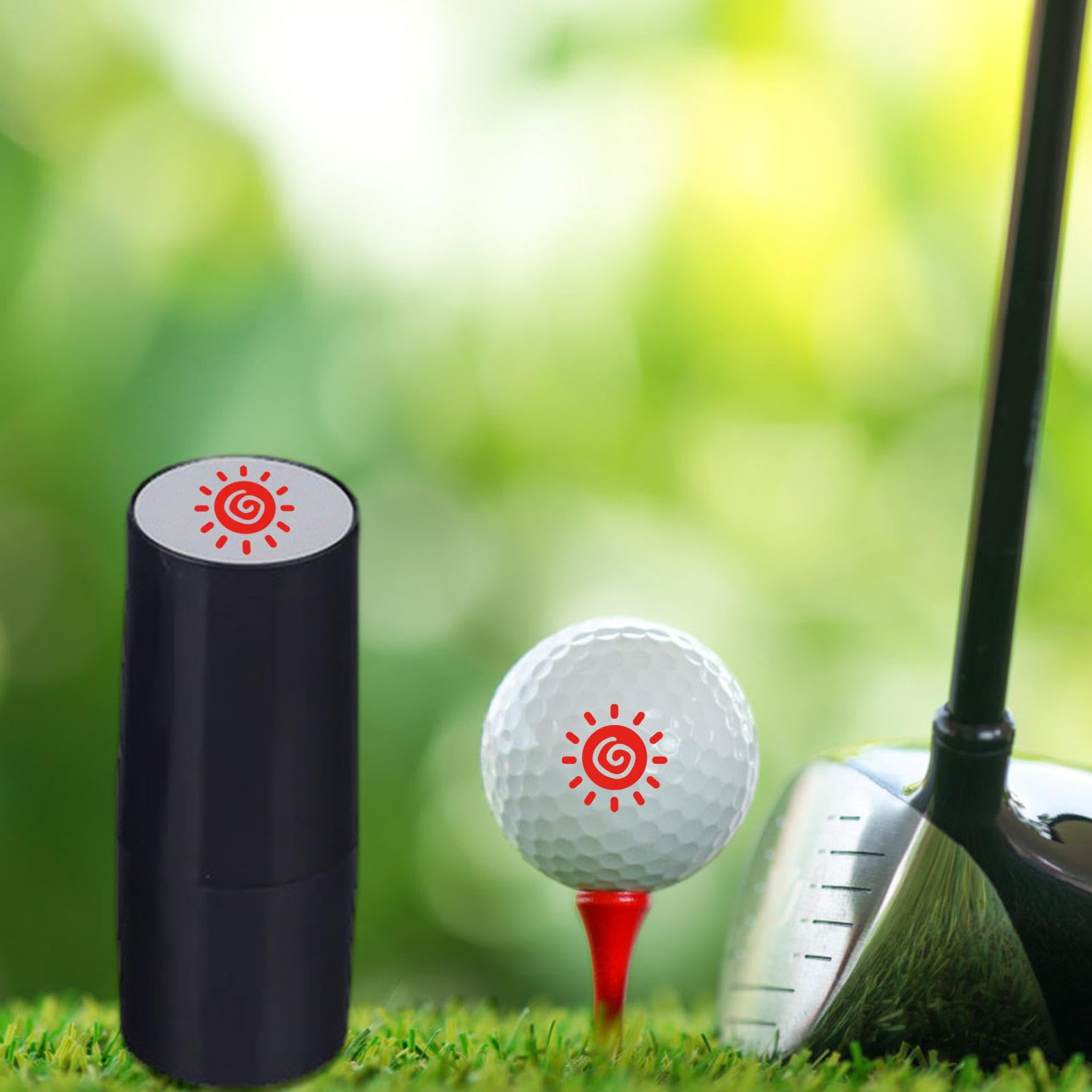 Sello Para Pelotas De Golf - Marcador Impermeable Reutilizable | Tinta Rápido Secado Y Compacta - Accesorios Deportivos Para Identificar Campos De Golf Fácilmente (Hombre, Novio, Esposo, Padre)