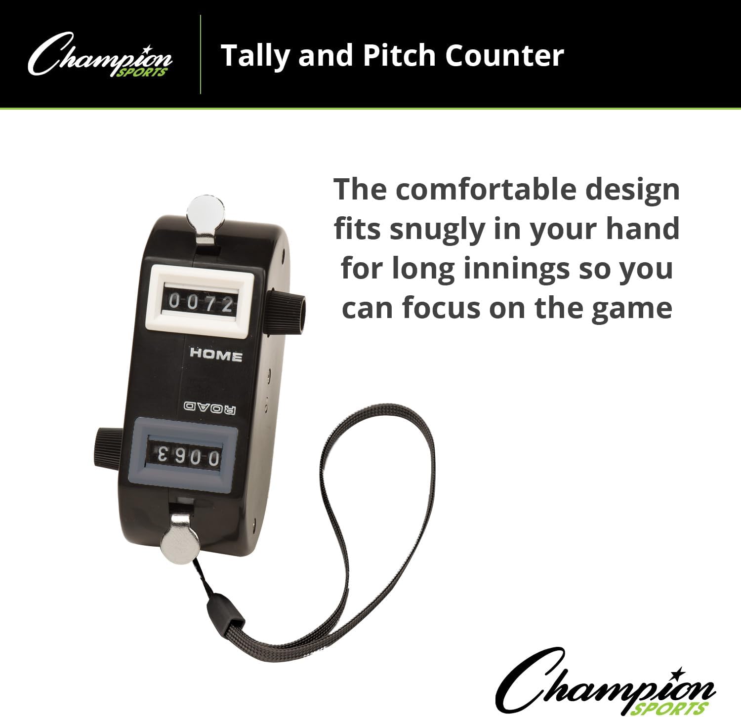 Champion Sports Tally and Pitch Counter with Four Digit Display For Home and Road image 4