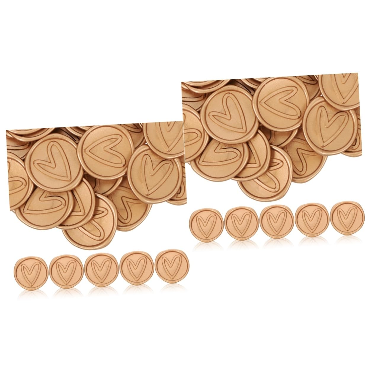 MAGICLULU 100stücke Wachssiegel Aufkleber Für Umschläge Herzmuster Selbstklebende Stempel Für Hochzeitseinladungen Und Hochwertiges Material Leuchtende Farben Einfach Anzuwenden