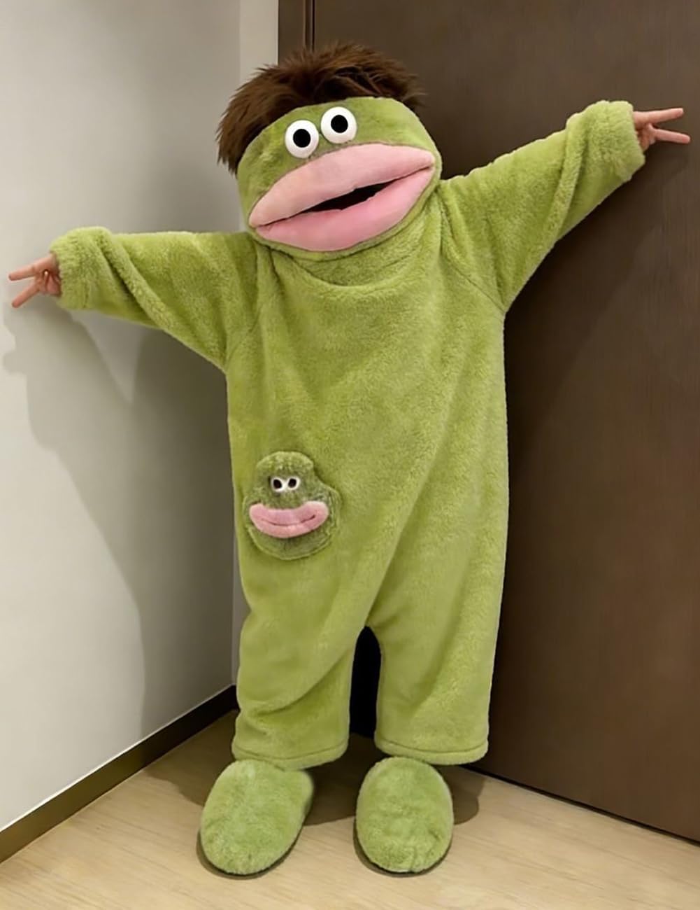 Pijama de Una Pieza Monstruo Boca Grande Parejas Conjunto Halloween