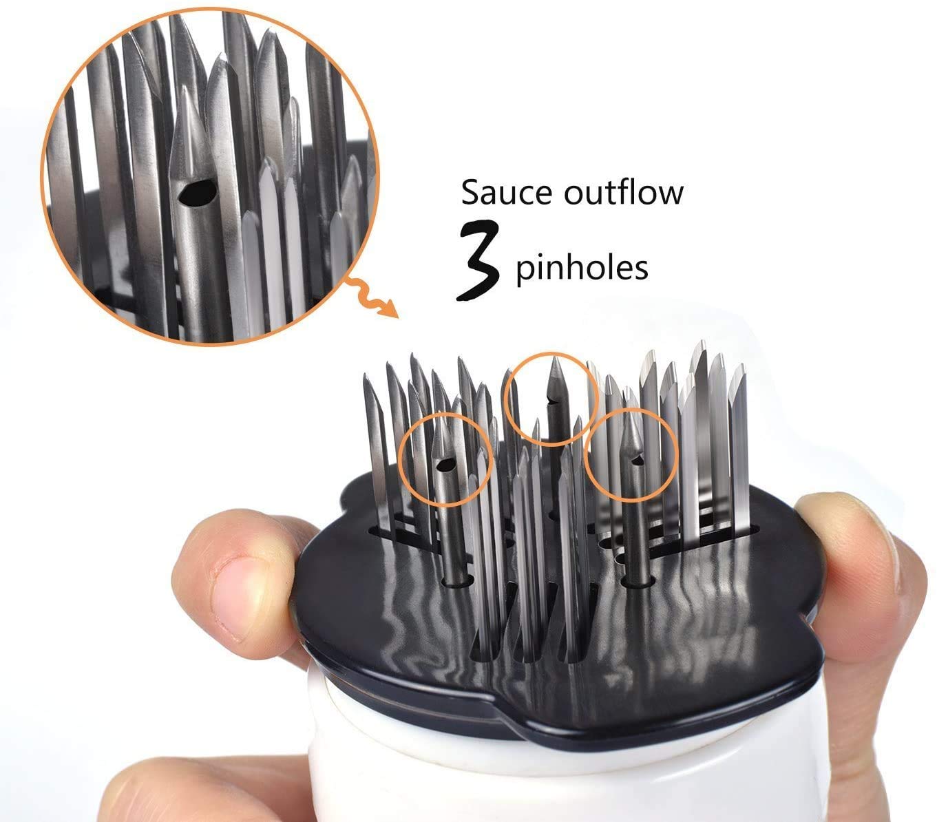 Injecteur De Sauces Et Attendrisseur Viande 2 En 1 - Seringue Marinade Avec Aiguilles Inox