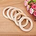 10Pcs Natural Wood Teething Rings Baby Infant Teether Wooden Bracelet Necklace DIY Craft