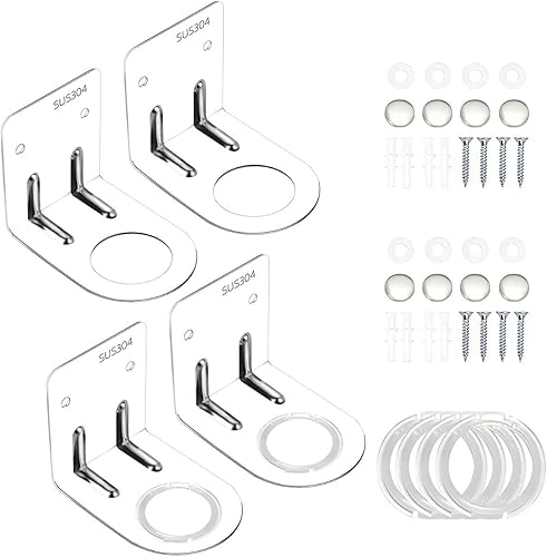 Miniatura 7 de Dispensador de jabón de pared para botella, soporte para champú para pared de ducha, soporte dispensador de champú para baño, cocina, inodoro (4
