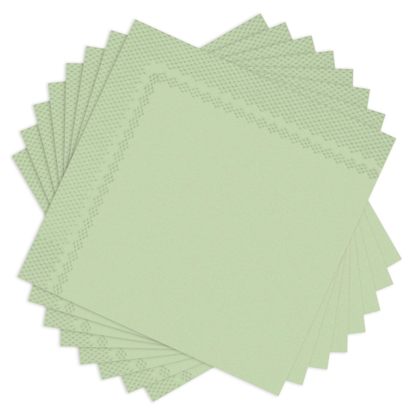 160 jednorazowych zielonych serwetek, 33 x 33 cm ręczniki papierowe na imprezy, wesela, urodziny, prysznice, eleganckie dekoracje na świąteczne spotkania