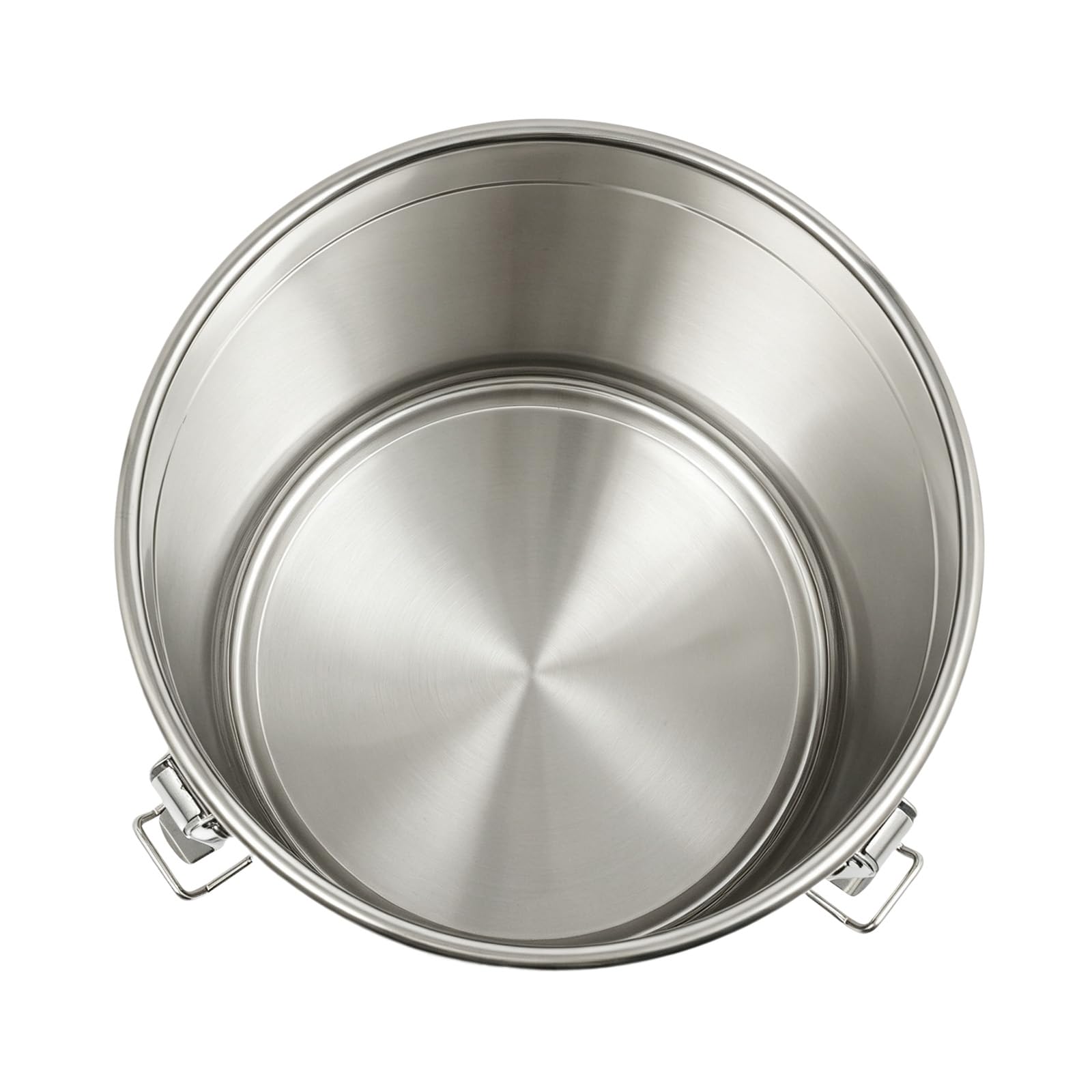 Contenitore per cereali in acciaio inox da 12 l, secchio alimentare | Bidone alimentare, secchio ermetico con coperchio, per conservare riso, farina e cereali