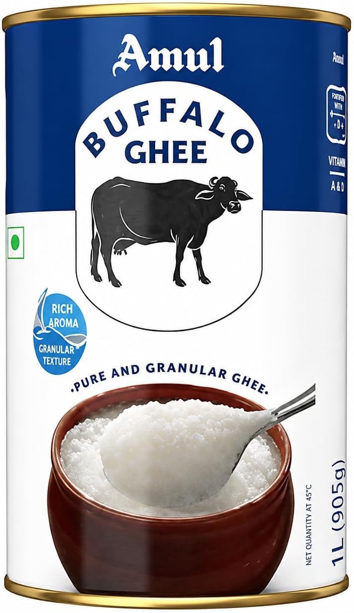 Amul Buffalo Ghee, 1 Ltr Tin