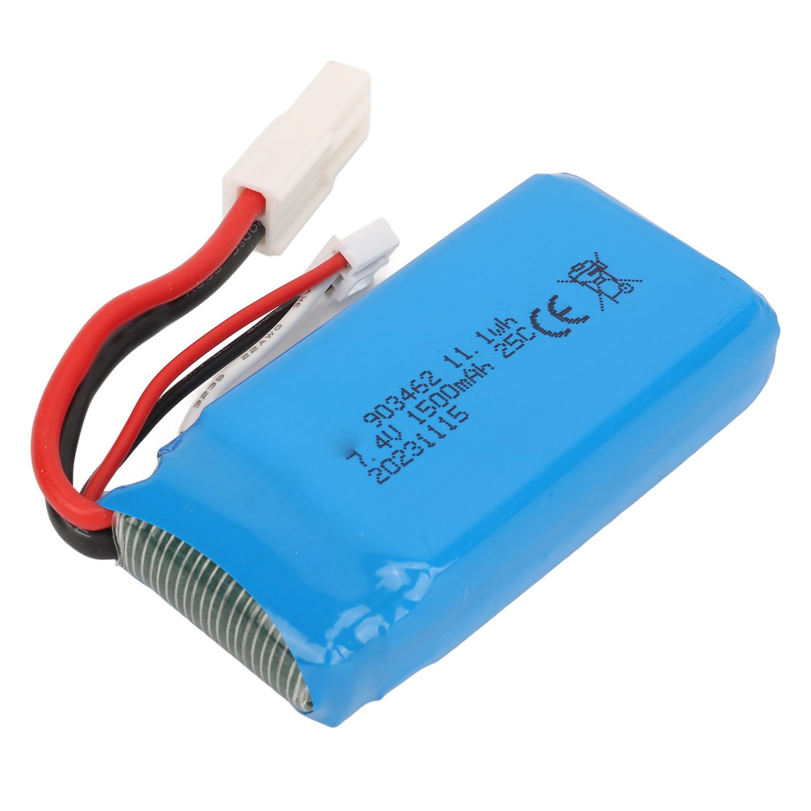 Barco RC Batería de Litio de 7,4 V 1500 mAh Protección Ligera contra Cortocircuitos contra sobrecargas para Barco de Control Remoto V913 L969 K959 con Enchufe EL-2P