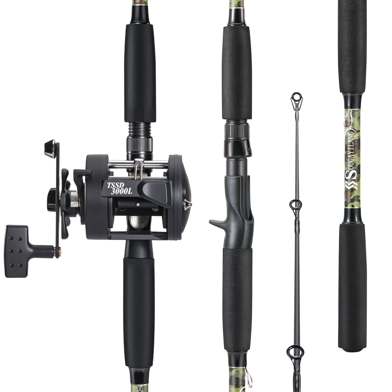 Fish Rods Heavy Set Rock Medium Heavy Fishing Rod Sougayilang Fishing Rod & Reel Combo - Medium ...