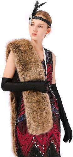 Miniatura 75 de Dikoaina Bufanda de piel sintética de invierno para mujer Blanco