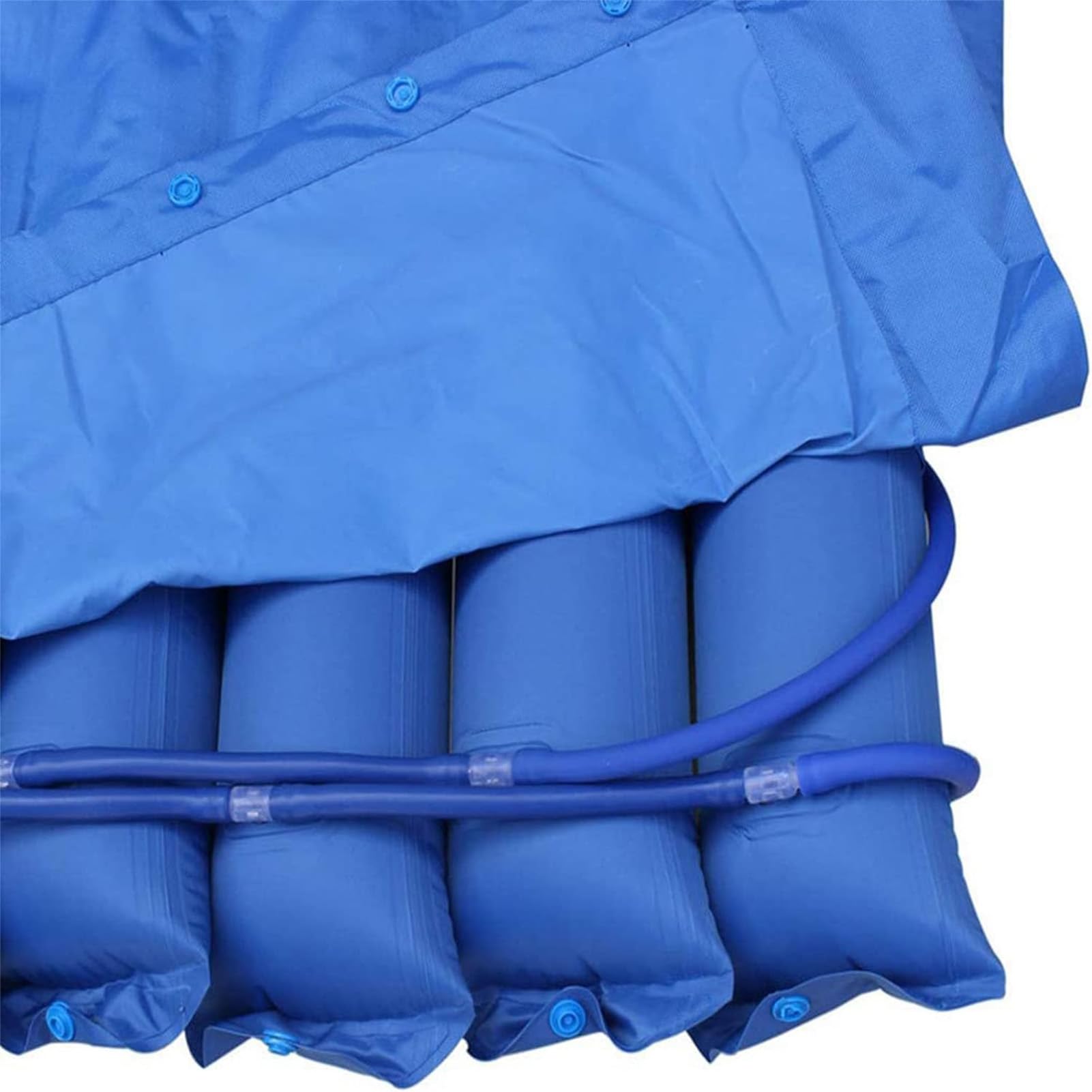 Colchón Antiescaras Ensanchado, Kit Antiescaras Colchón de Aire y Bomba con regulación, Almohadilla para Colchón Alivio Presión, Airbag Desmontable (130cm/51in)