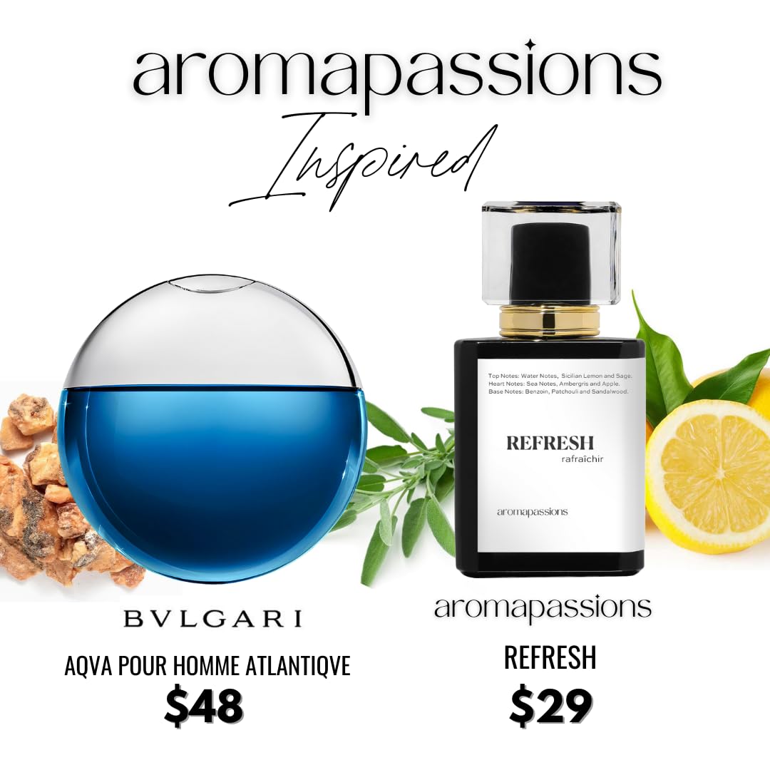 Amazon.com : REFRESH | Inspired by BVLG AQVA POUR HOMME ATLANTIQVE