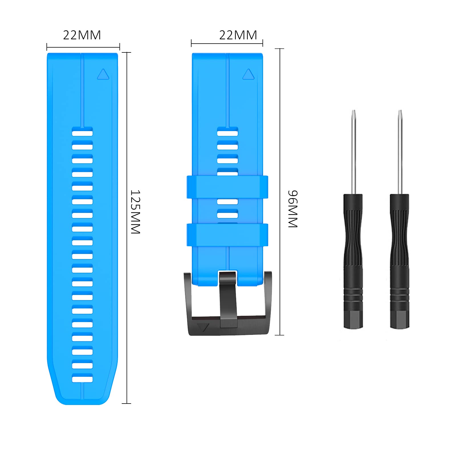 ISABAKE Correa para Garmin Fenix 6/Fenix 6 Pro/Fenix 5/Fenix 5 Plus, Quickfit 22mm Pulseras de Repuesto para Forerunner 935/945, Approach S60
