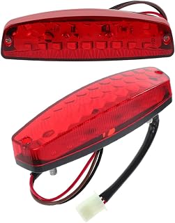 Hemobllo 2 piezas Luz Trasera LED para Motocicleta y Atv Resistente al Agua Activación Instantánea de Freno Alta Visibilidad para Camiones Autobuses y Vehículos Todoterreno de Rojas