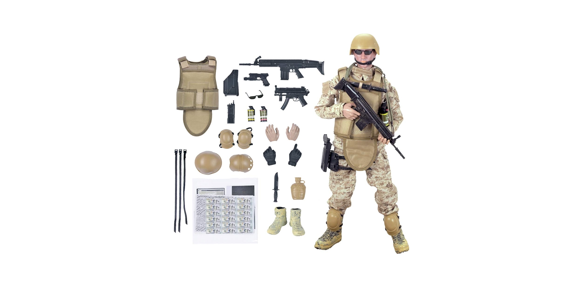 Amazon | 12インチ アメリカ軍兵隊 特殊部隊 アーミーマン