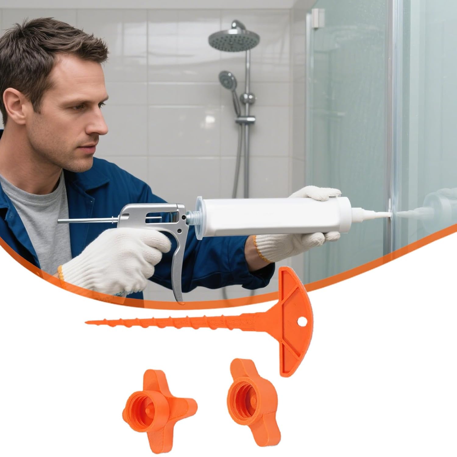 Sealant Lid | 2 Pieces Silicone Sealing Cover with Plunger - Hygienic and Airtight Tool for Preserving and Storing Sealant | Workshop