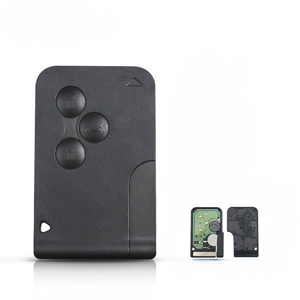 Guscio Chiave auto a distanza Controllo remoto telecomando radiocomando portachiavi per Renault Megane 2 3 II Scenic II Grand Scenic 2003 2004 2005 2006 2007 2008 433Mhz PCF7947 Chip ID46