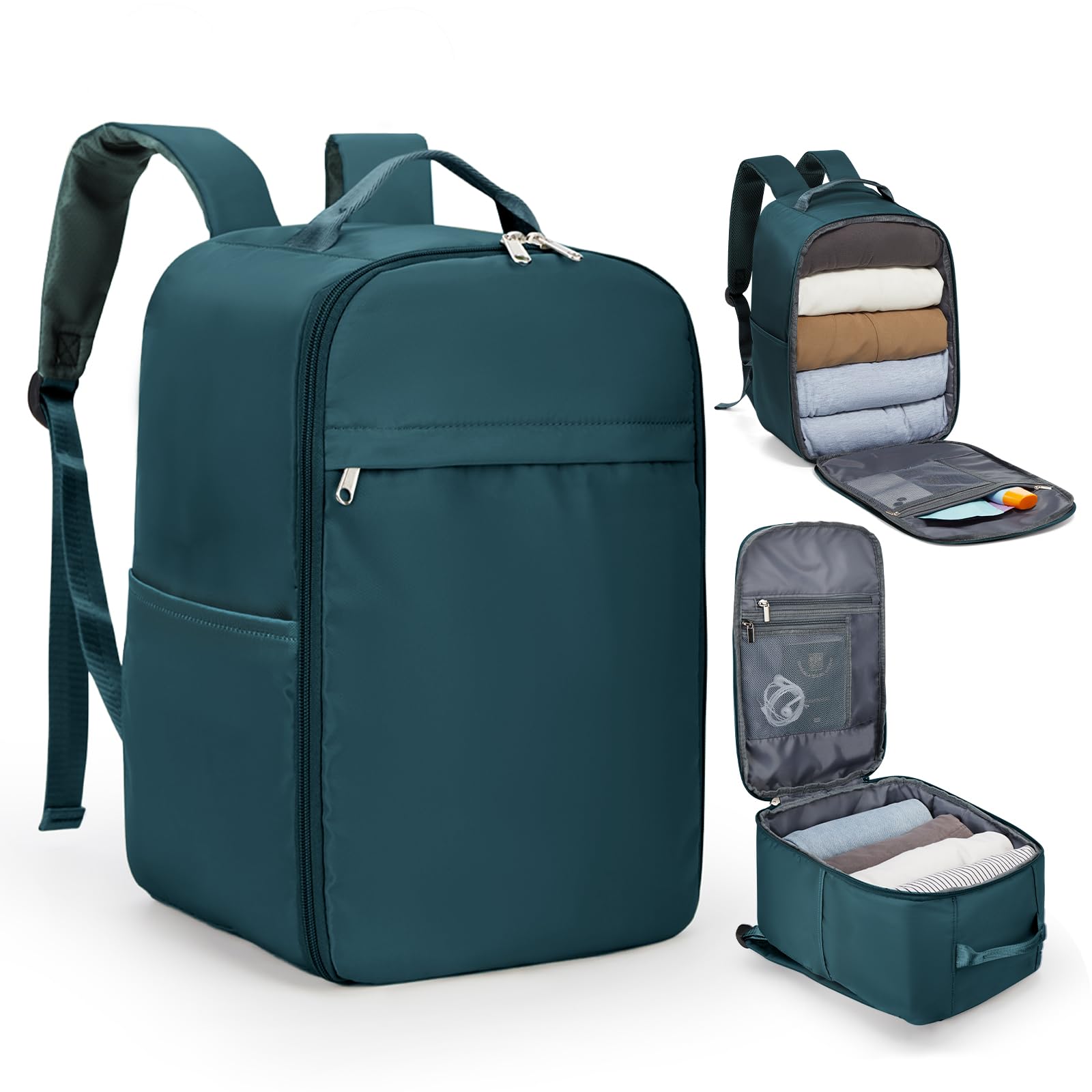 SZLX Zaino Ryanair 40x20x25 e 45x36x20 - Bagaglio a Mano Donna e Uomo, Borsa da Cabina Impermeabile per Laptop 14 Pollici, Zaino da Viaggio