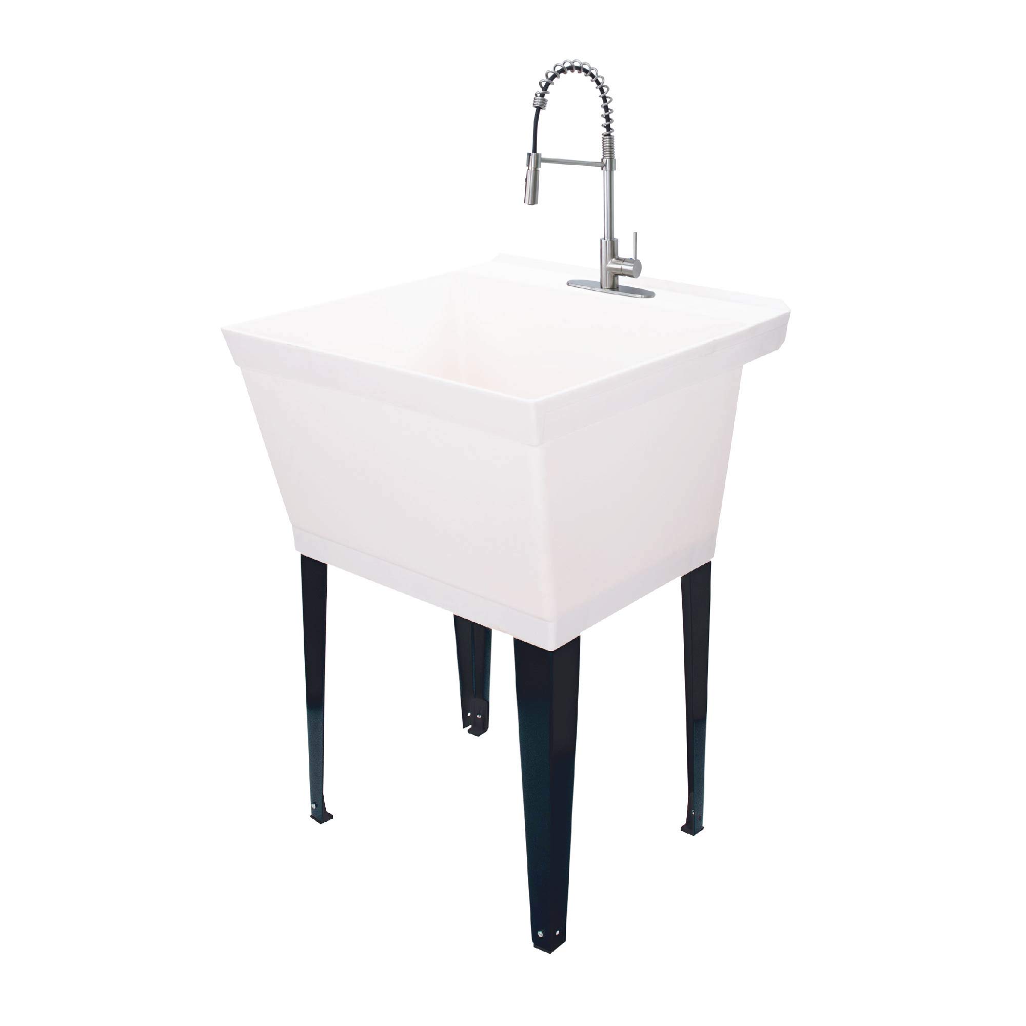 Buy Utility Sink ExtraDeep Laundry Tub in White with HighArc