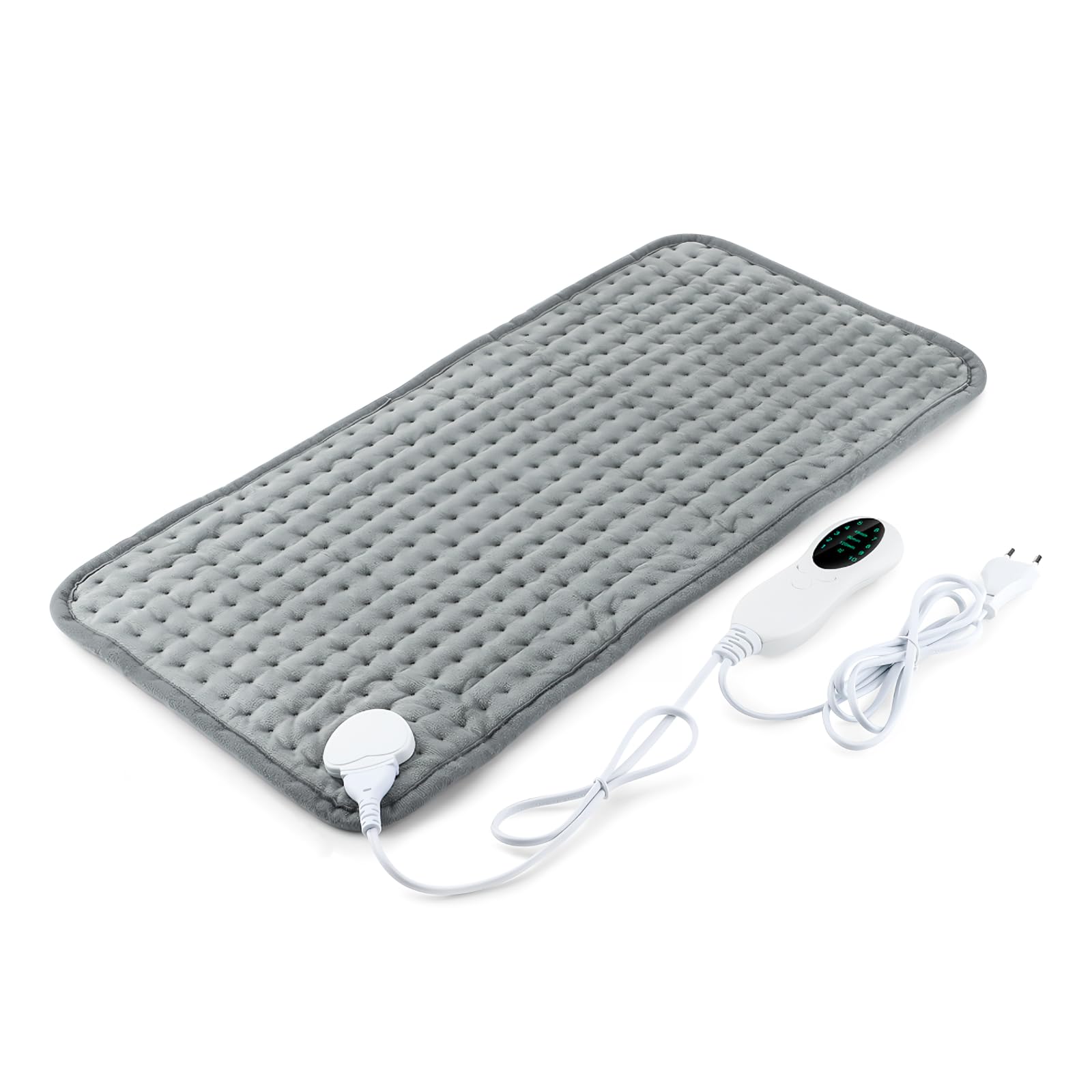 Heizkissen mit 10 Heizstufen & 3 Timer, Automatische Abschaltung, Wärmekissen für Nacken und Rücken, Maschinenwaschbar mit 1.93m Kabel (40 * 76cm)