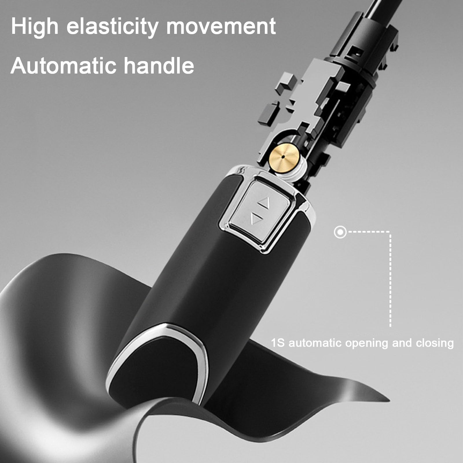 eallen Paraguas Plegable, Paraguas Grande Automático Apertura Y Cierre, Paraguas De Viaje Impermeable, Paraguas Plegable Antiviento Diámetro 105Cm Y Coating De Teflón 210T