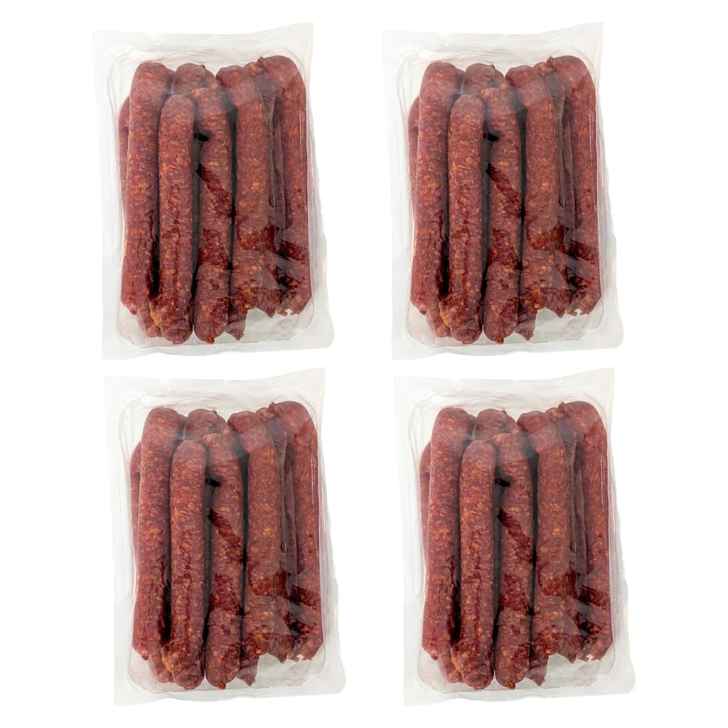 LANDPERLE Cabanossi 4x 1kg polnische Wurstspezialität, perfekt für Pizza, Pasta, Nudelsalat, Suppen, Eintöpfe, Pfannengerichte, zur Brotzeit, als Snack, hergestellt aus Schweinefleisch & Rindfleisch