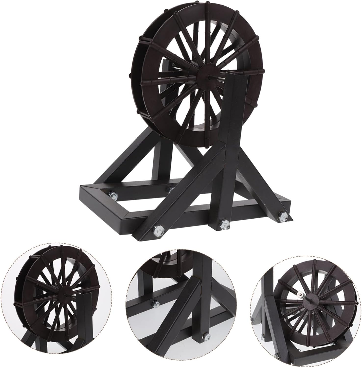 Cabilock Indoor Waterfall Fountain Wheel Micro Landscape Water Wheel Strong DIY Water Feature Bracket