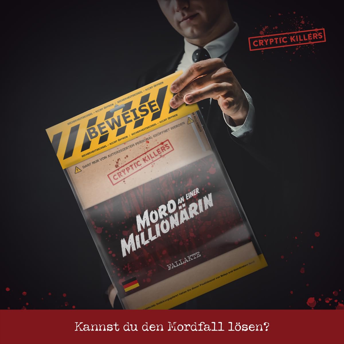 Juego de detectives - Caso frío - Resolver asesinato - Juego de crimen para adultos - Resolver casos criminales - Asesinato de un millonario Cryptic Killers