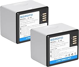 2-Pack Arlo Pro A-1 Battery for Arlo Pro 2, A-1B A-1C VMC4030 VMC4030P VMS4230 VMS4430 VMS4530 VMS4430P VMS4530P-100NAR VMA4400 Security Camera (2 Batteries)