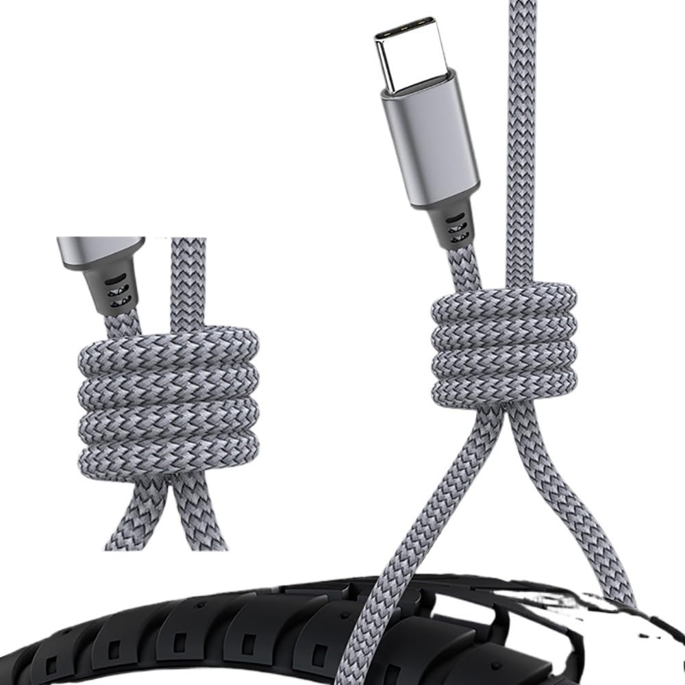 Cable de carga rápida tipo C a tipo C de 60 W, 1 m, 2 m, 300 cm, 5 m, 8 m, cable de datos PD trenzado de nailon extendido (3 metros)