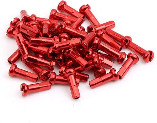 Pezones de radios para bicicleta, pezones de radios de acero, tapa de radios de bicicleta de montaña para 14G, 40 unidades, 0.236 x 0.551 in