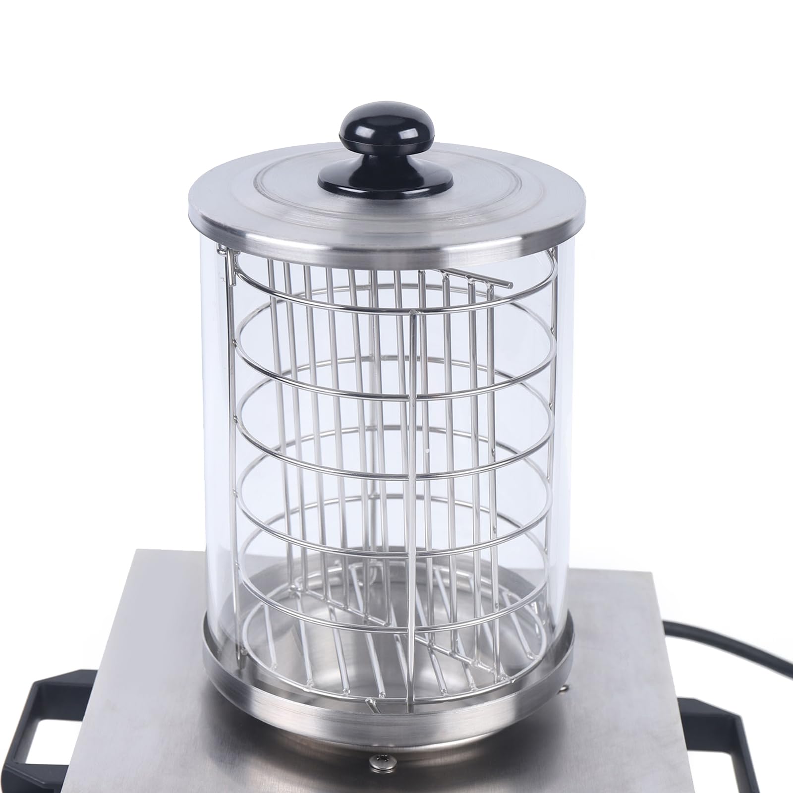 Wurstkocher Bockwurstwärmer, 220V 350W Edelstahl Hot Dog Gerät Würstchenwärmer Wurstwärmer 30-85℃ Einstellbarer Temperatur, Hot Dog Maker Würstchenkocher für Bäckereien, Cafés, Partys