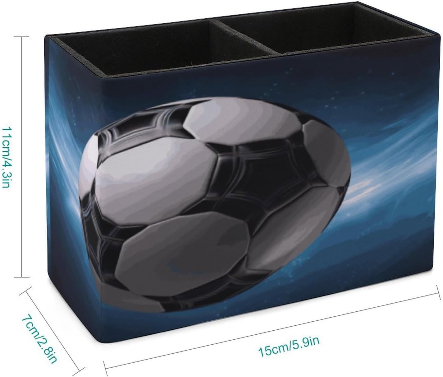 Soccer Ball Pen Holder Desk Organizer for Office Studio image 2