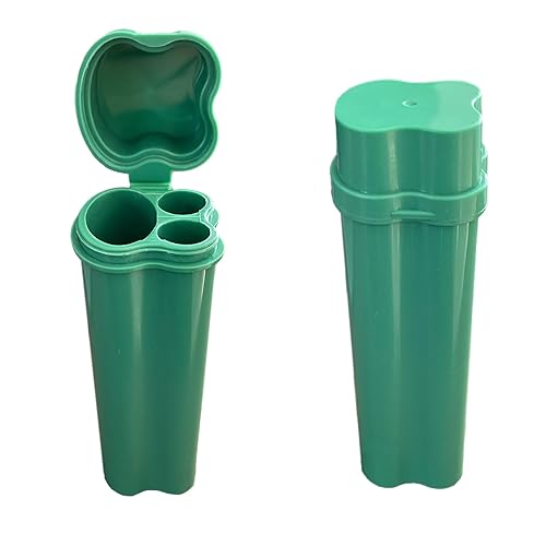 Caja de cigarrillos para tamaño regular y king - Estuche para encendedor de cigarrillos pequeño - Accesorios para fumar (verde)