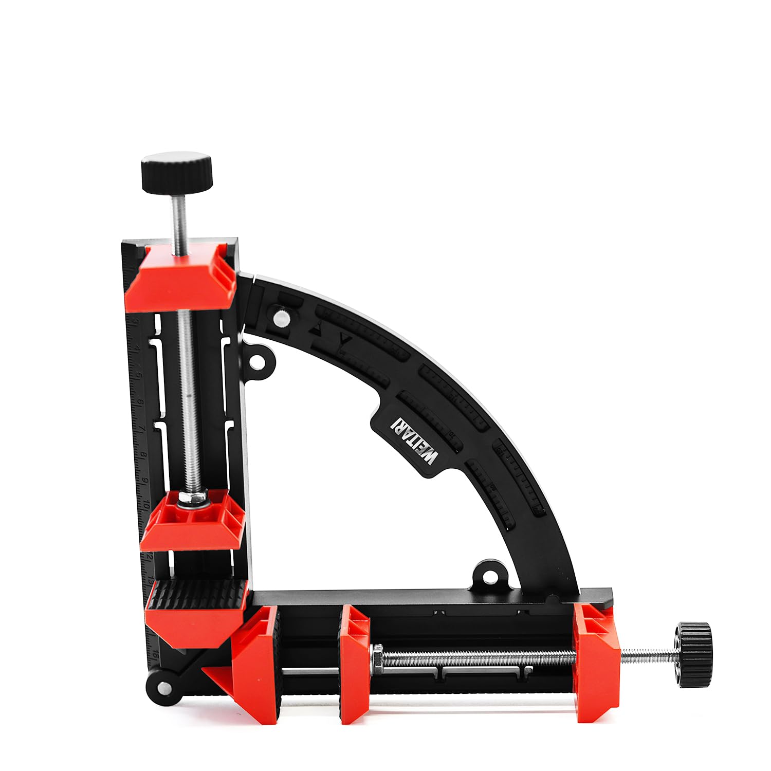 WEITARI Multi Angles Movable Right Angle Corner Clamps, 2 In 1 Mitre Woodworking Measuring Accessories, 30-90 Degrees Adjustable Cutting Tool for Carpenter