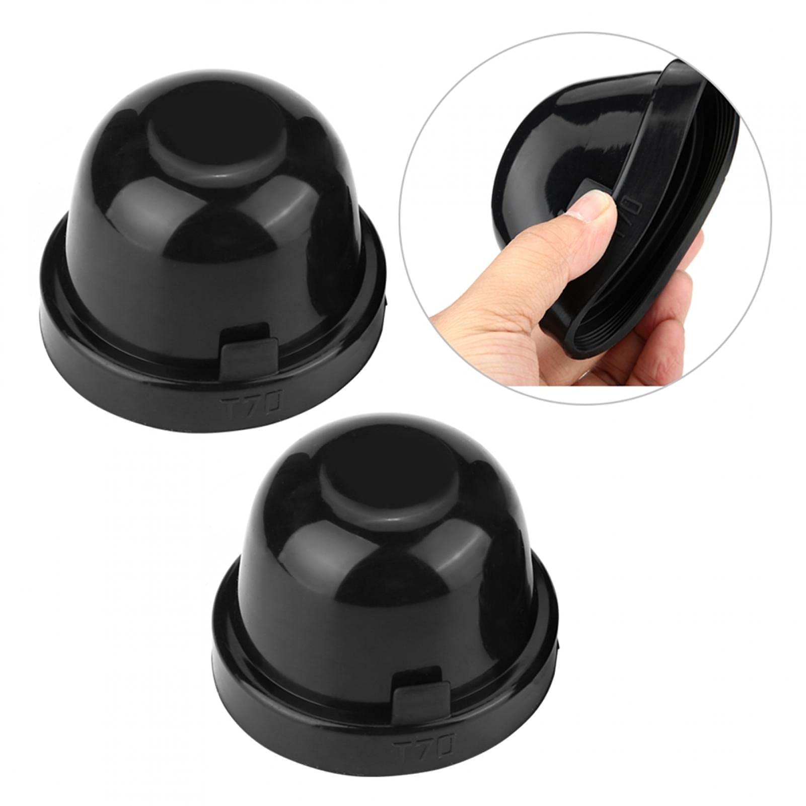 Yosoo tappo faro 70 mm impermeabile protezione polvere 2 pezzi ricambio fanali