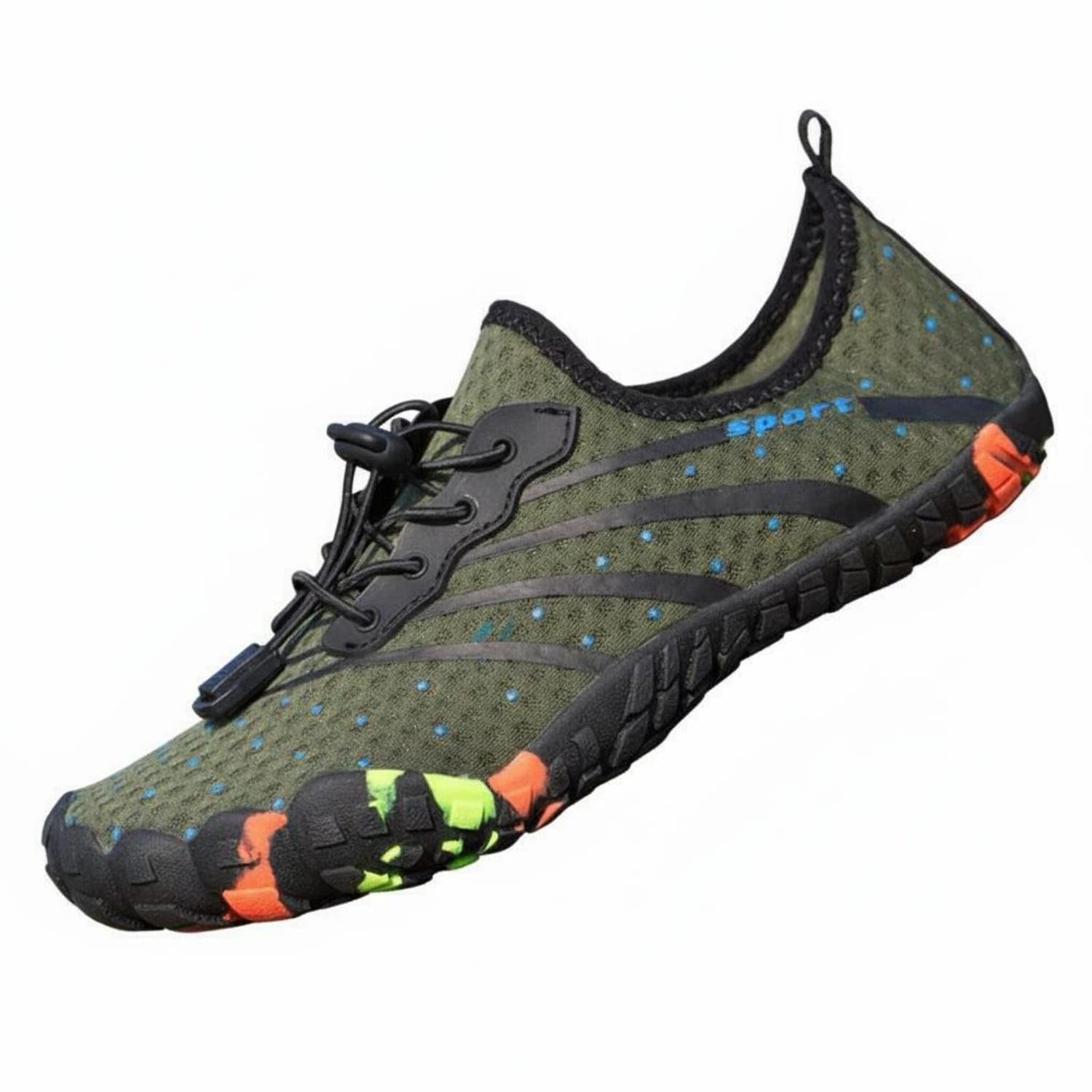 Lightweight Quick Dry Water Shoes Flexible Sole Non-Slip Wading Shoes Breathable Outdoor Footwear Packable for Men, Women, Swimming, Snorkeling, River Trekking, Surfing, 36, 191 Army Green-image-37