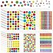 Autocollants de Récompense 4450 Pcs 60 Feuilles Gommettes de Smileys Face Étoiles Étiquettes de Visage Heureux Autocollants de Récompense pour Enfants Stickers d'Encouragement pour Enseignants