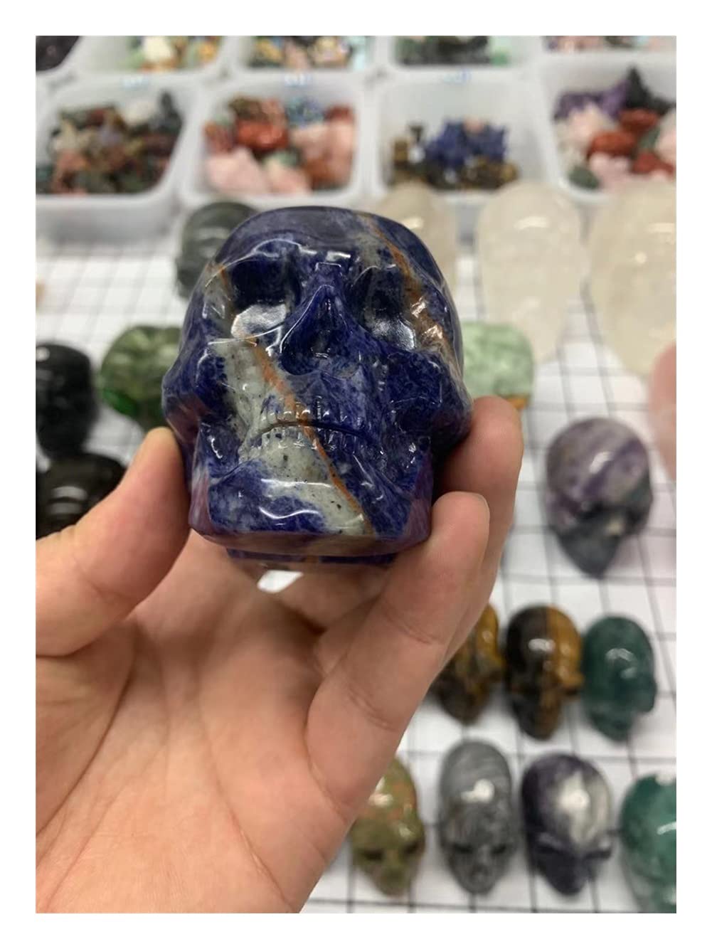 Amazon.co.jp: ヒーリングクリスタル 天然ブルーレインボークリスタル