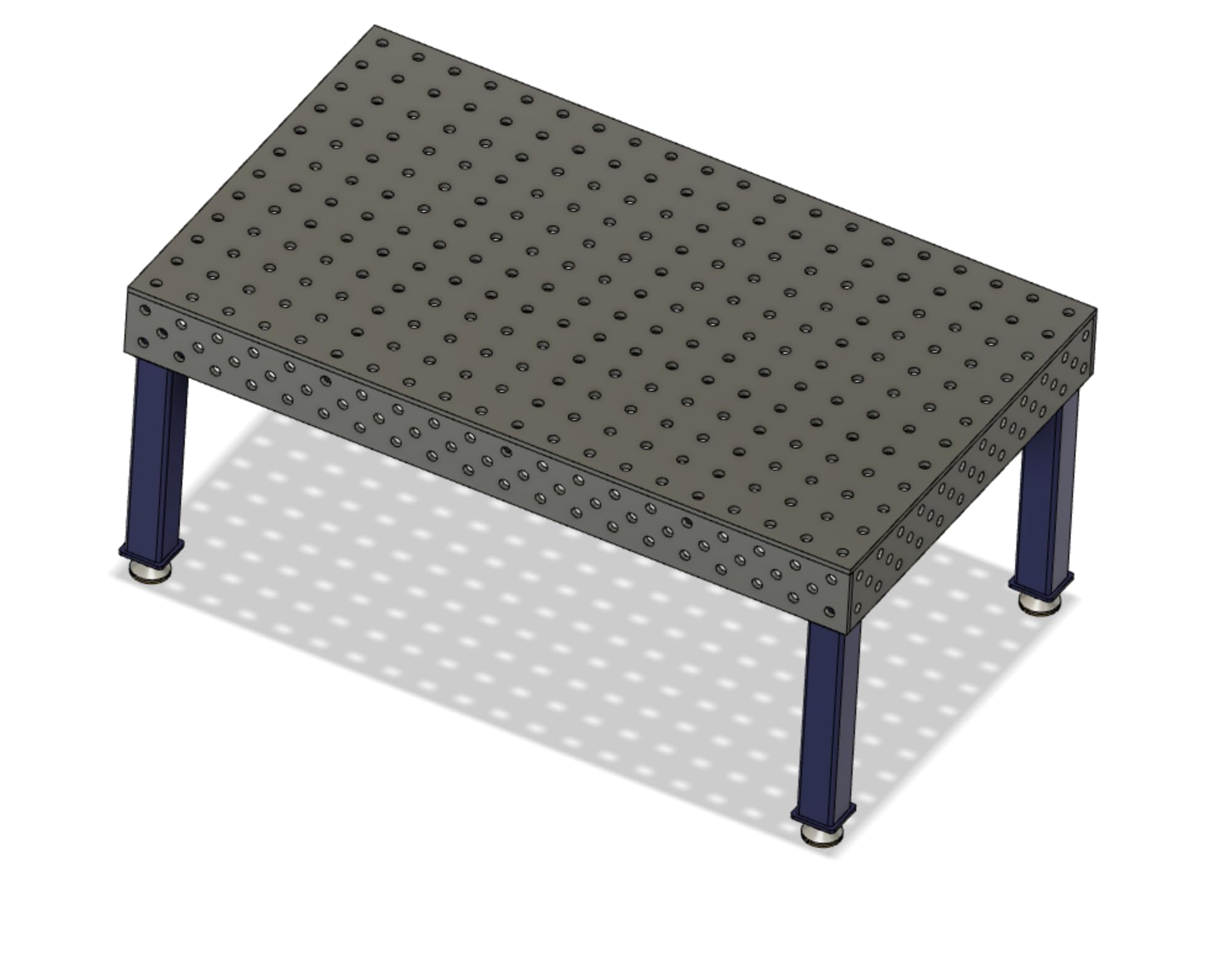 Mesa de soldadura perforada Serie PRO Precio de introducción – 2000 x 1000 / estándar