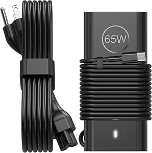 65W 45W USB C Laptop Charger Compatible with Dell Latitude 5420 5430 5520 5530 7340 7430 Inspiron 14 16 XPS 13 Chromebook 3100 Dell Computer Type C Fast Charging AC Adapter Power Cord