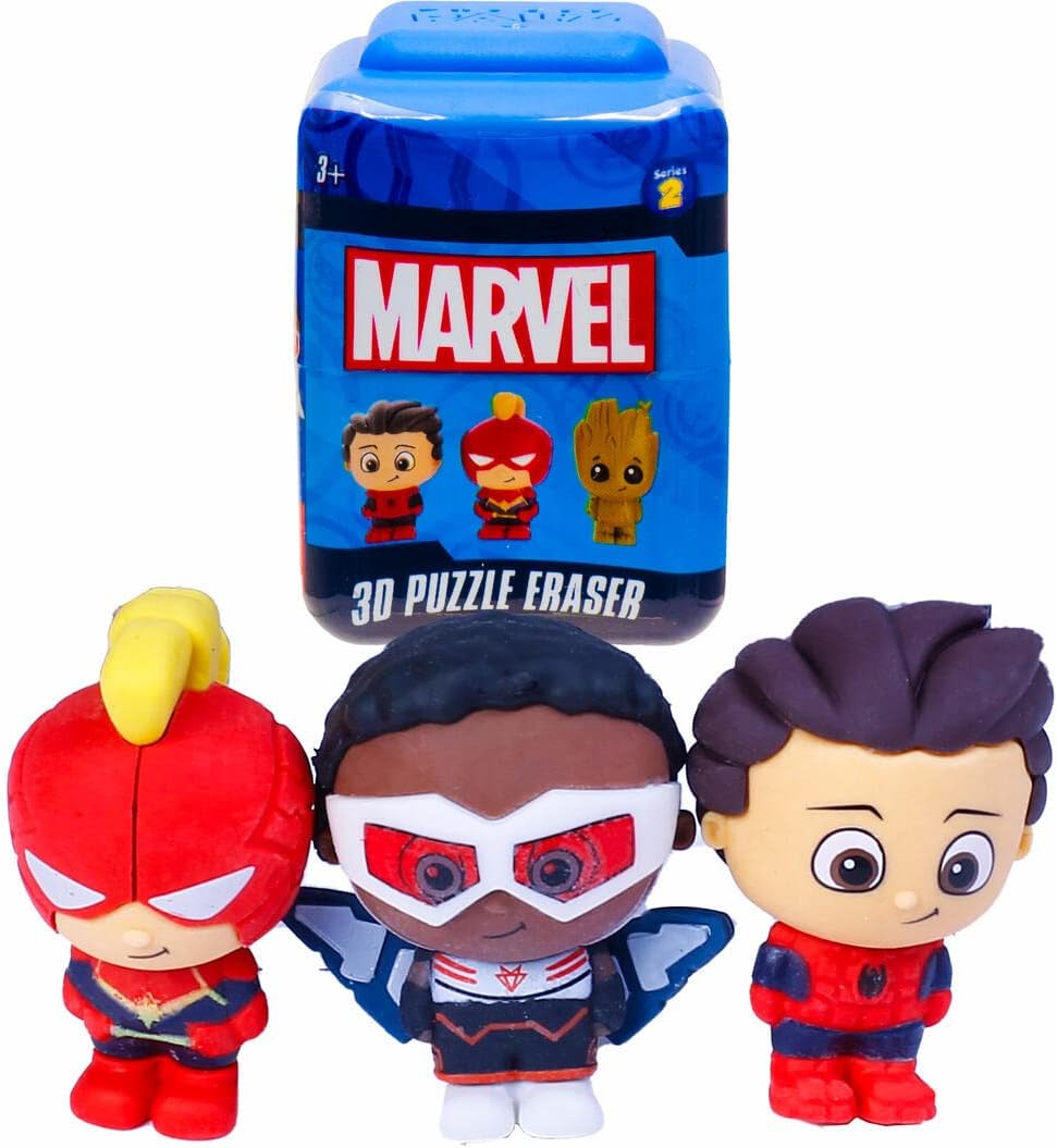 Marvel Avengers Puzzle Palz 3D Erasers Series 2 Amazon.co.uk Toys