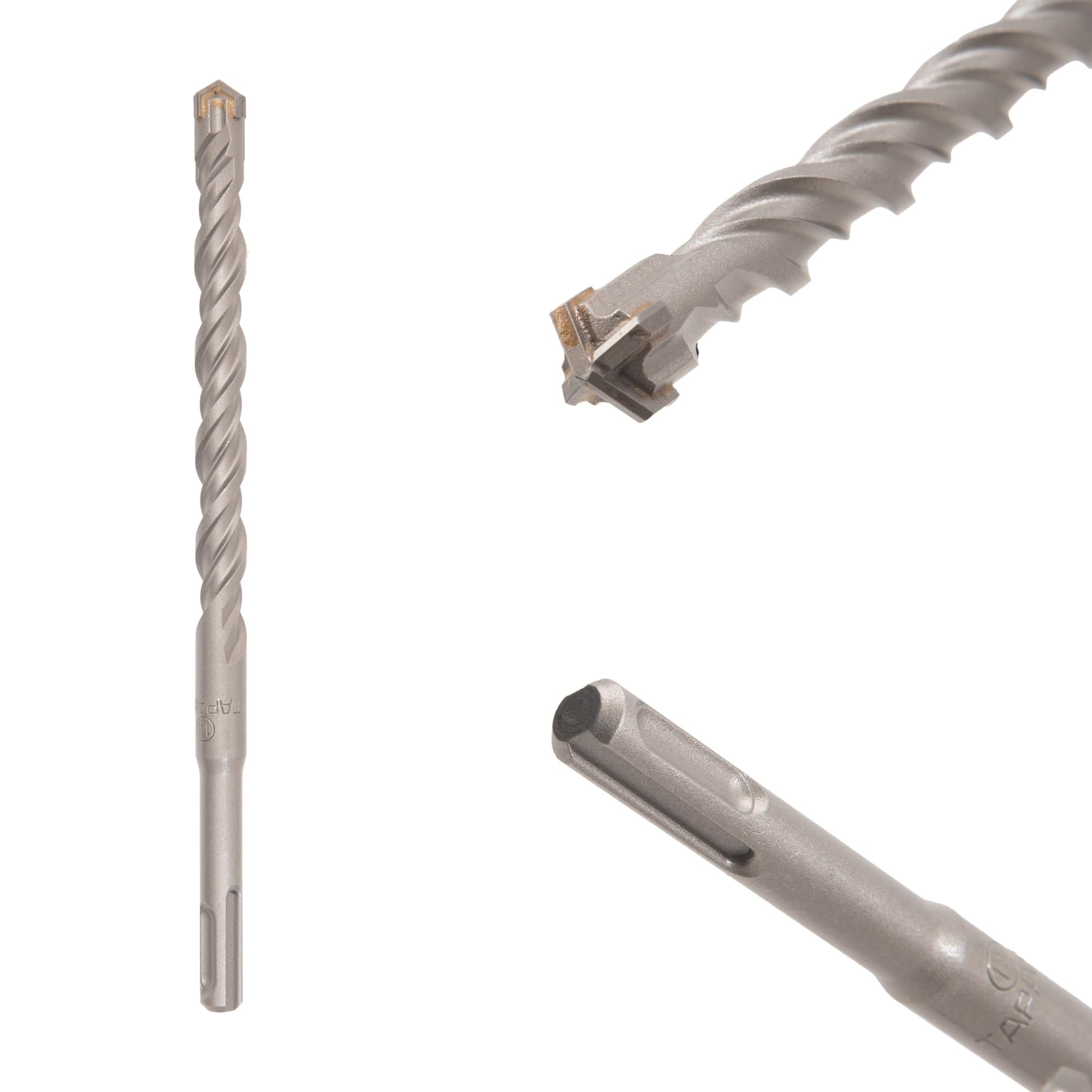 TAPARIA 14mm Cross Point Tip SDS Plus Hammer Drill Bit for Concrete/Masonry Drilling (HDC 14210, 14x150x210 mm)-Home, DIY, Professional, Construction, Brick, Wall-Drilling-image-42