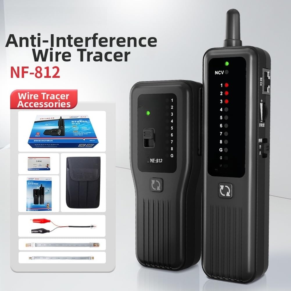 Comprobador de cable de red multifuncional NF-812 con PoE(NF-812 English)
