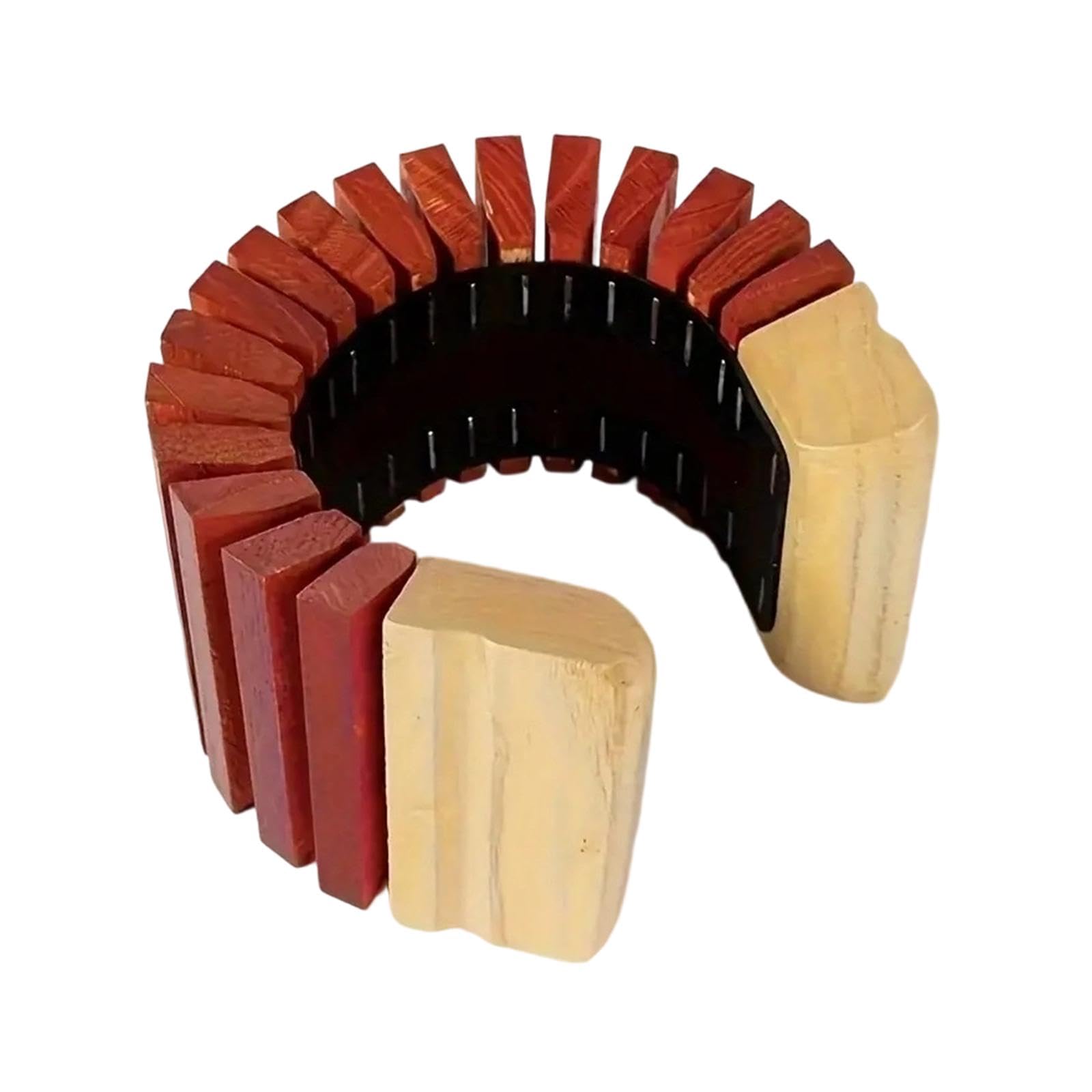 Dickly Hardwood Kokiriko Sound Effect Instrument, Wooden Percussion Instrument with Rattle Effect, Orff Musical Instrument, Musical Toys Sensory Toys for Boys Girls Gift