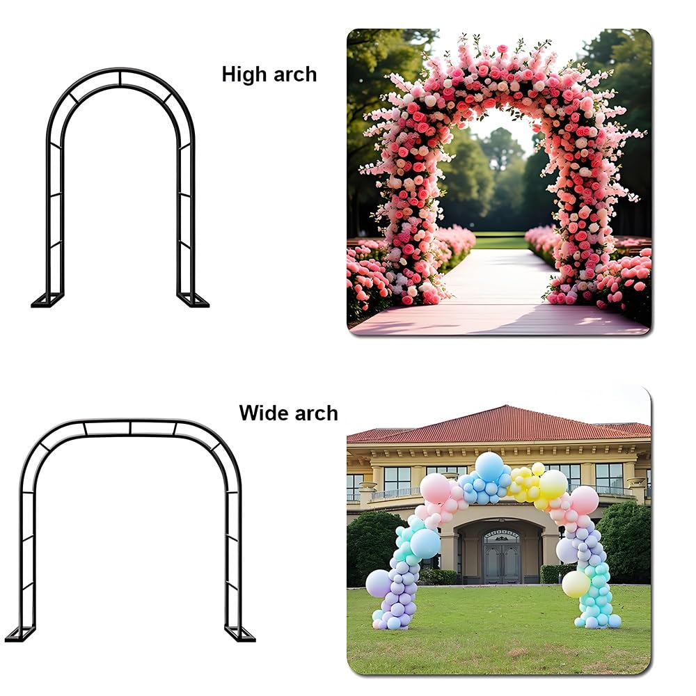 Solidna metalowa kratka ogrodowa do roślin pnących, trwała altana na zewnątrz, na wesela, przyjęcia i dekoracje, czarna, 80 x 200 cm, idealna do ogrodu i na imprezy