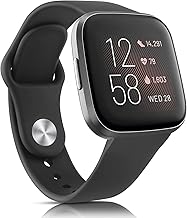 Oumida Compatible with Fitbit Versa 2 Wristband/Fitbit Versa Wristband for Women Men, Silicone Wristbands Classic Sport Replacement Watch Strap for Fitbit Versa 2/Fitbit Versa/Versa Lite