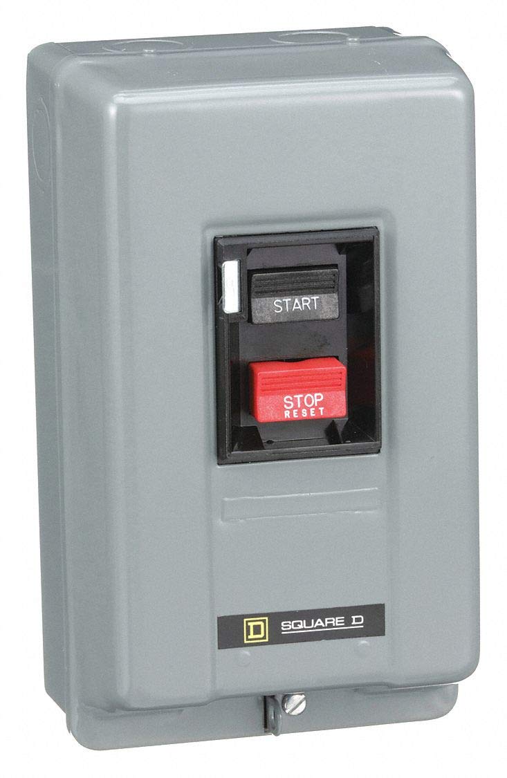 Square D Push Button Manual Motor Starter, Enclosure NEMA
