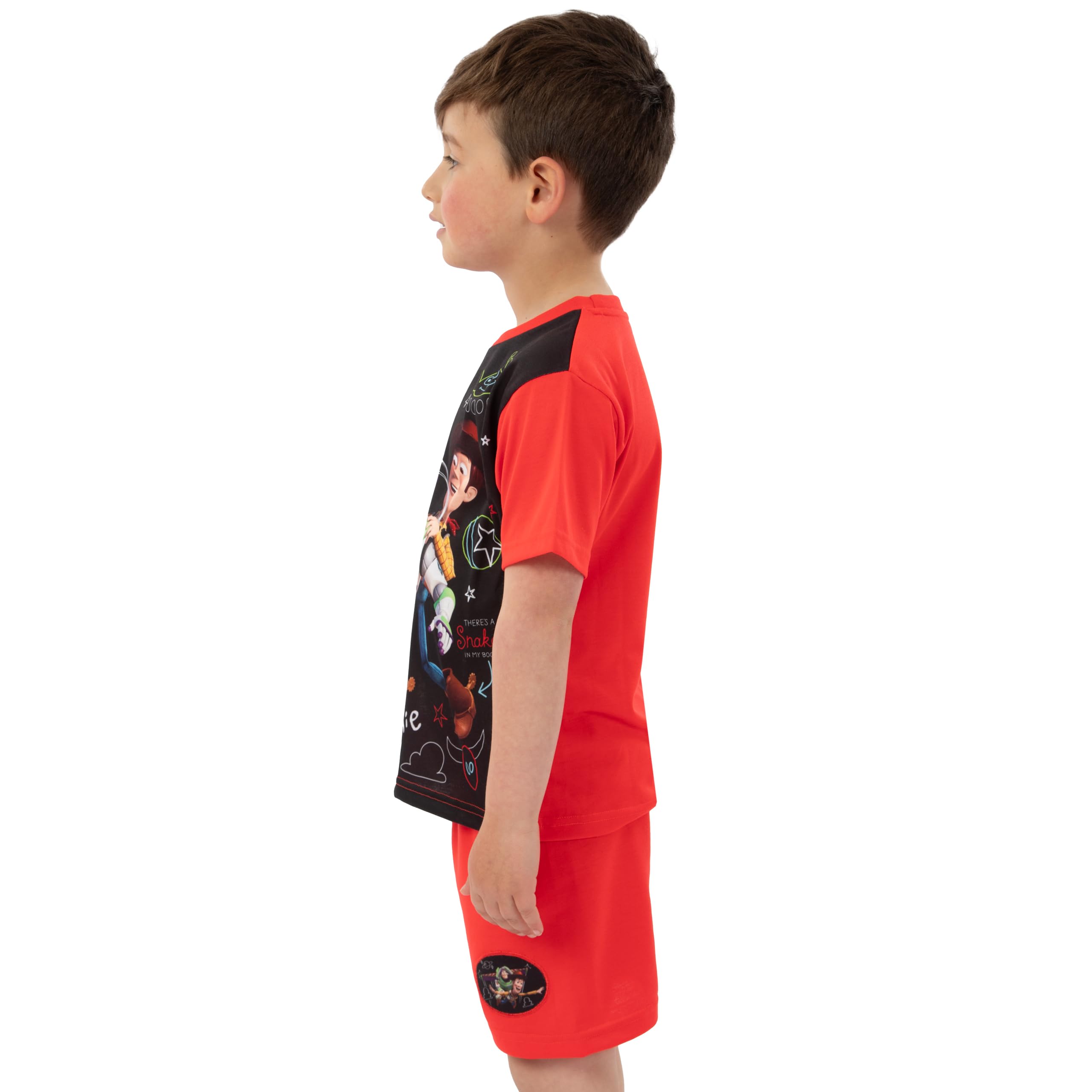 Disney Pigiama Bambino Toy Story, Pigiami Ragazzo Buzz Lightyear E Woody, Pigiama Corto Ragazzo Estate